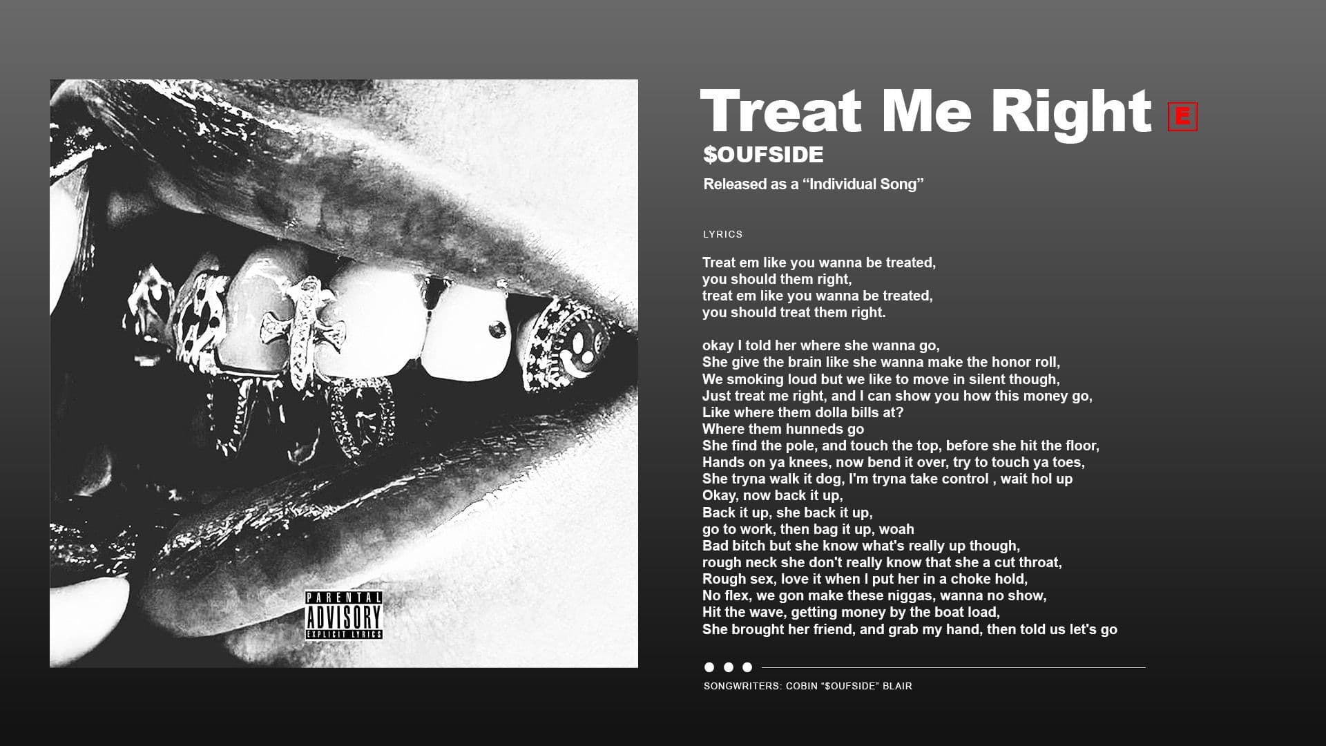 $OUFSIDE - Treat Me Right (Official Audio)